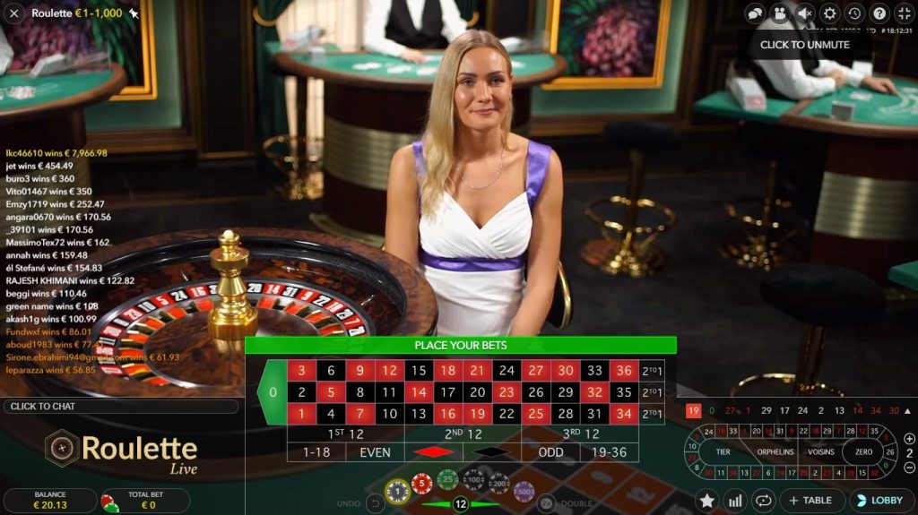 Evolution Gaming-live game
