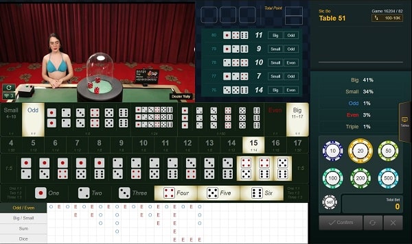 Sexy Live Casino-sic bo